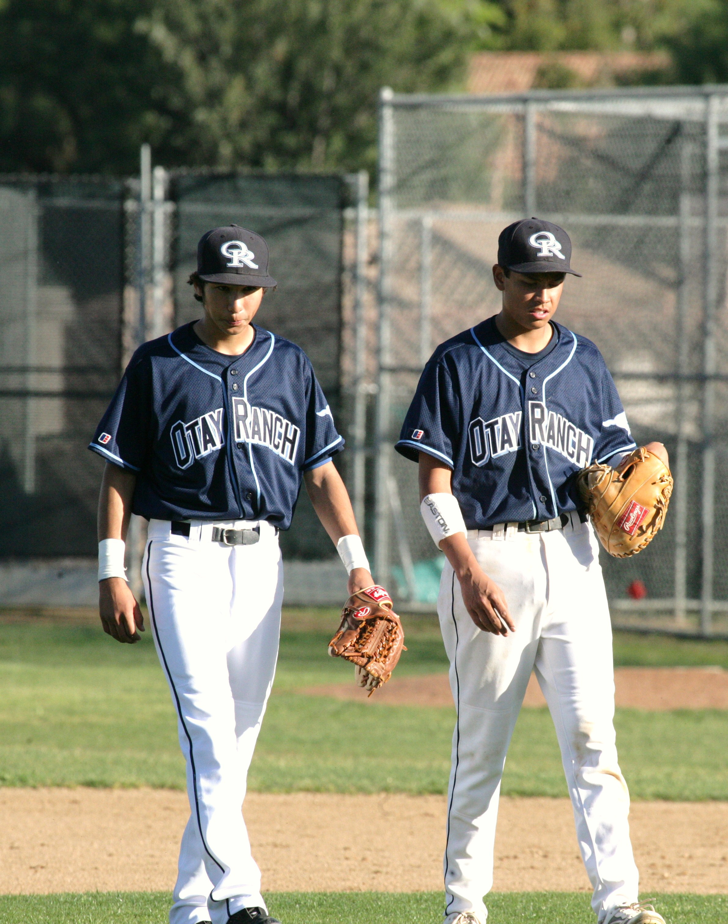 Austin playing baseball
